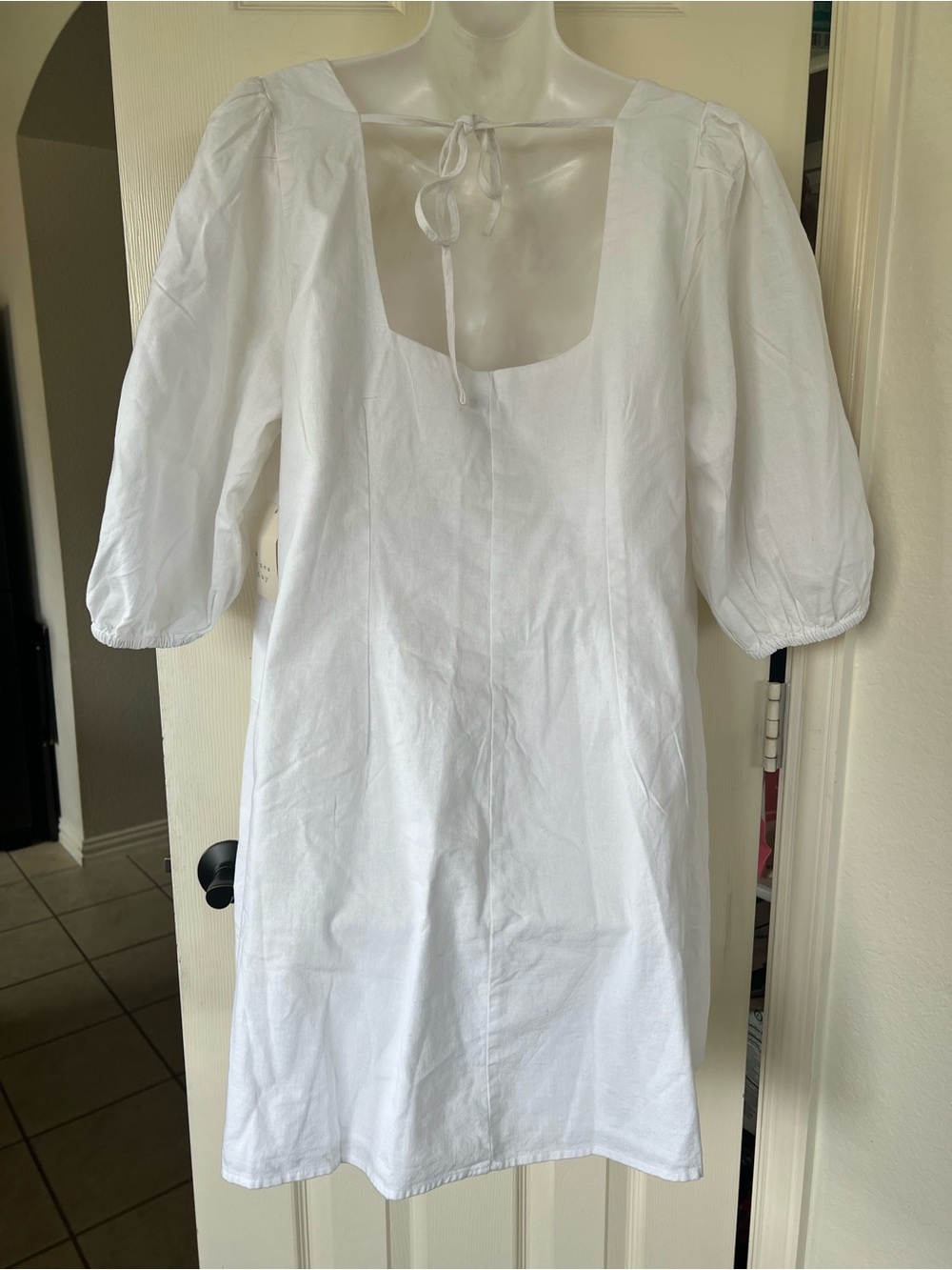 NWT a new day Square-Neck Mini Dress with Puff Sleeves XXL - Picture 6 of 11